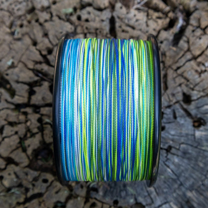 Reaction Tackle Braided Fishing Line - Aqua Camo - The Snag Bin