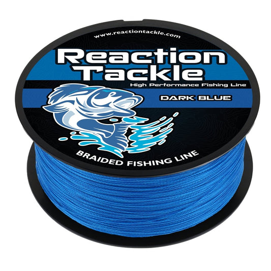 Reaction Tackle Braided Fishing Line - Dark Blue - The Snag Bin