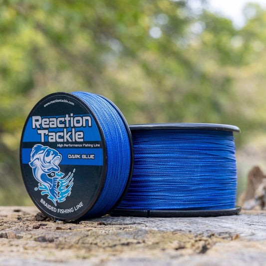 Reaction Tackle Braided Fishing Line - Dark Blue - The Snag Bin