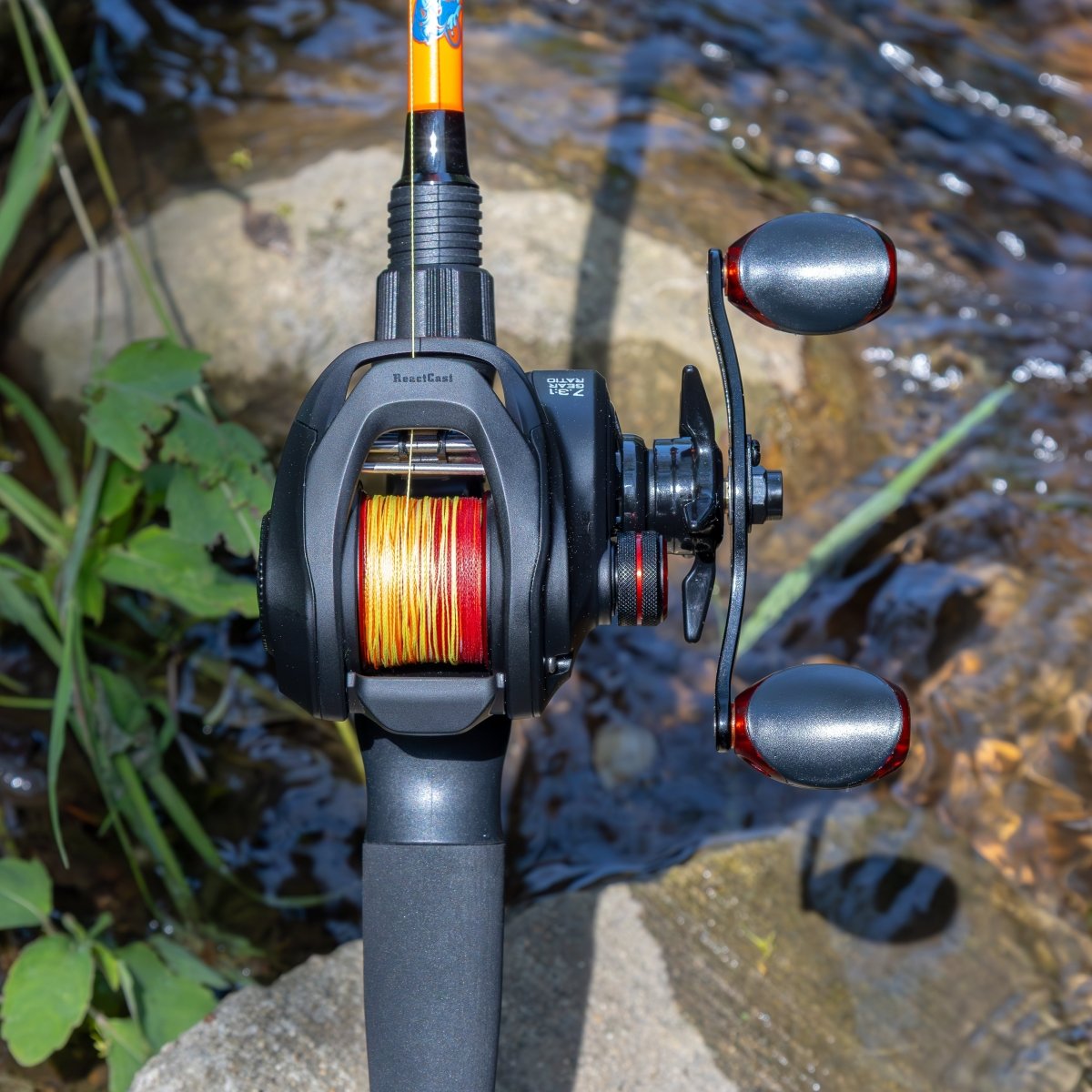 Reaction Tackle Braided Fishing Line - Fire Camo - NEW - The Snag Bin