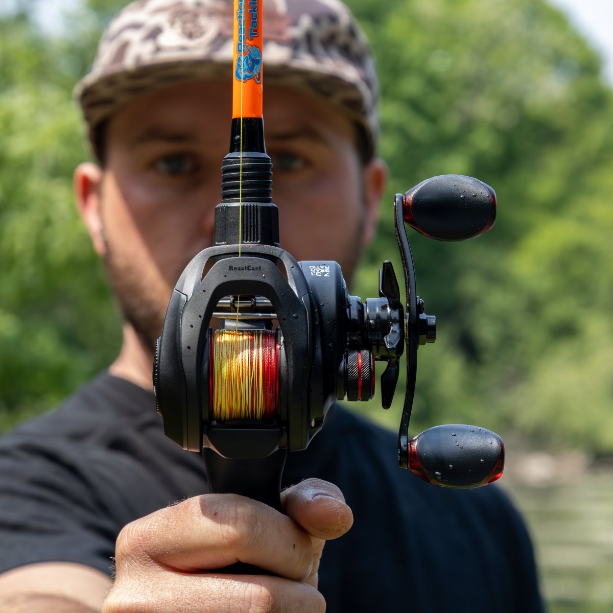 Reaction Tackle Braided Fishing Line - Fire Camo - NEW - The Snag Bin