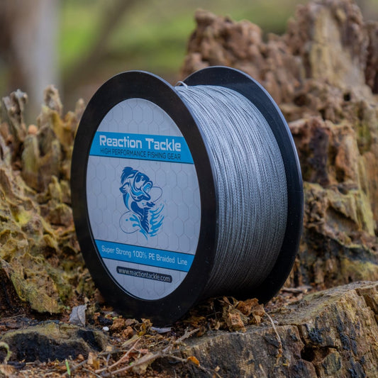 Reaction Tackle Braided Fishing Line - Gray - The Snag Bin