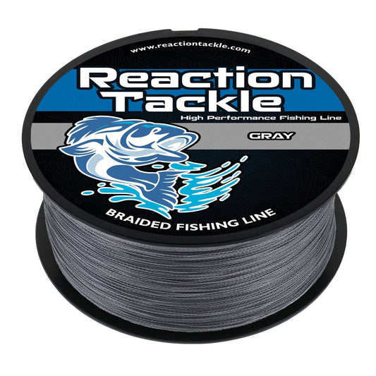 Reaction Tackle Braided Fishing Line - Gray - The Snag Bin