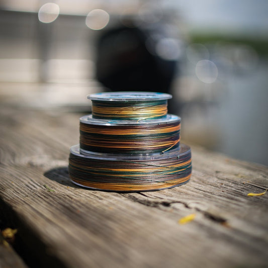 Reaction Tackle Braided Fishing Line - Green Camo - The Snag Bin