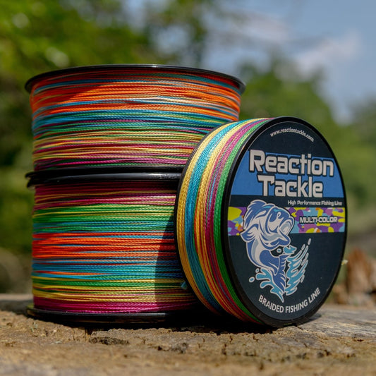 Reaction Tackle Braided Fishing Line - Multi - Color - The Snag Bin