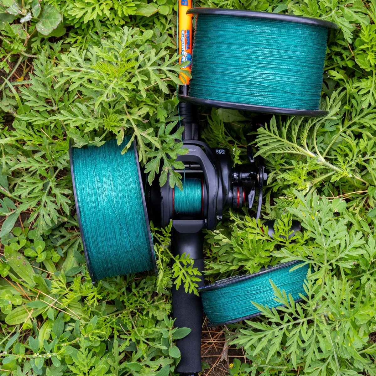 Reaction Tackle Braided Fishing Line - NO FADE Moss Green - NEW - The Snag Bin