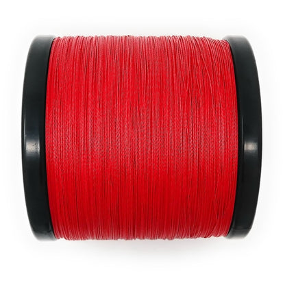 Reaction Tackle Braided Fishing Line - NO FADE Red - The Snag Bin