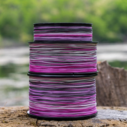Reaction Tackle Braided Fishing Line - Pink Camo - NEW - The Snag Bin