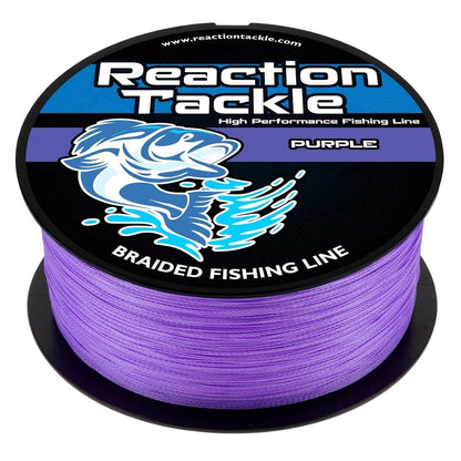 Reaction Tackle Braided Fishing Line - Purple - NEW - The Snag Bin