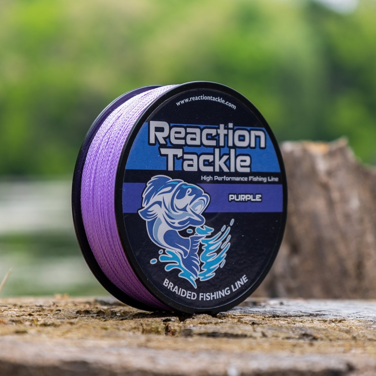 Reaction Tackle Braided Fishing Line - Purple - NEW - The Snag Bin