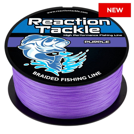 Reaction Tackle Braided Fishing Line - Purple - NEW - The Snag Bin