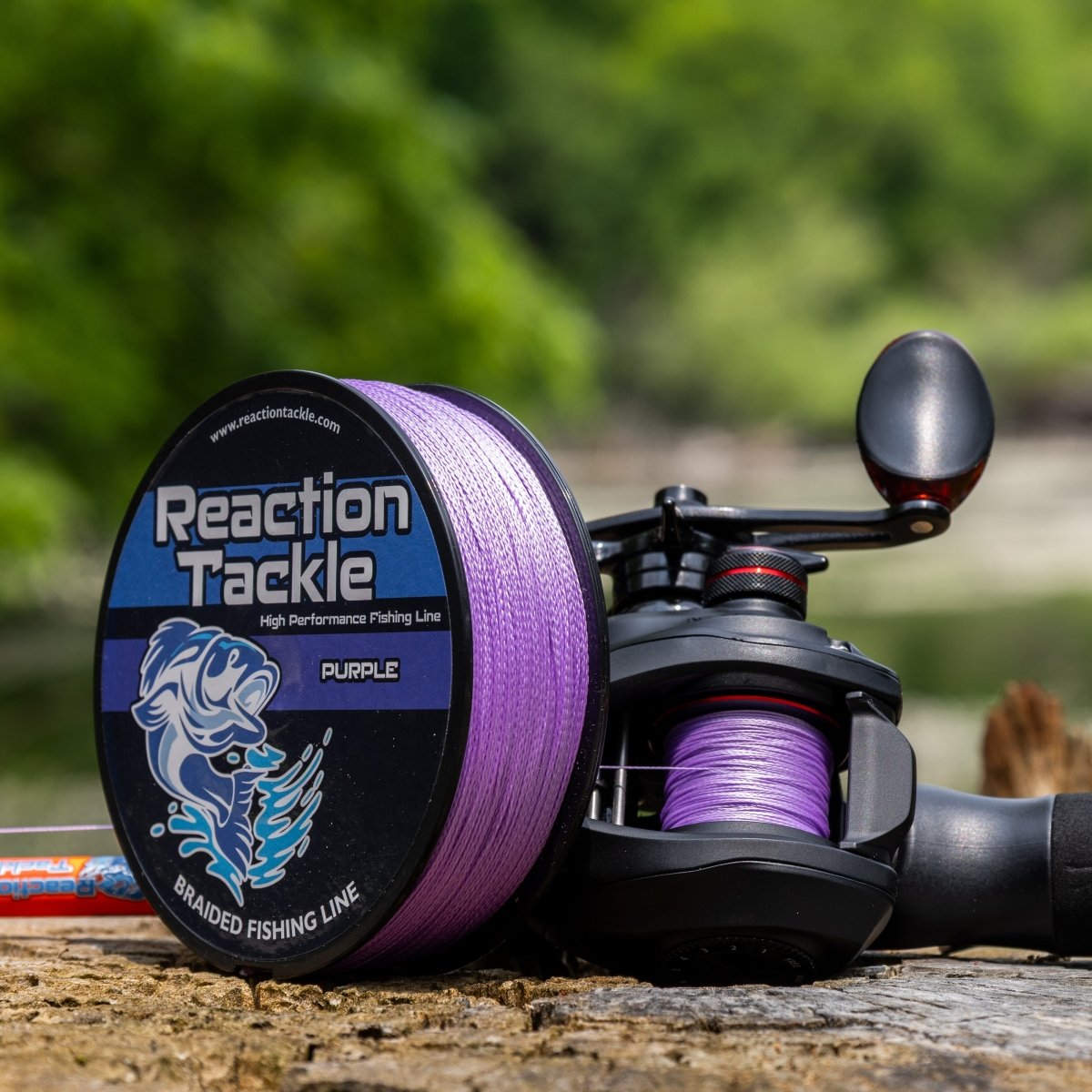 Reaction Tackle Braided Fishing Line - Purple - NEW - The Snag Bin