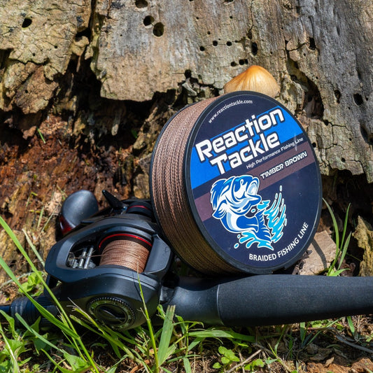 Reaction Tackle Braided Fishing Line - Timber Brown - NEW - The Snag Bin