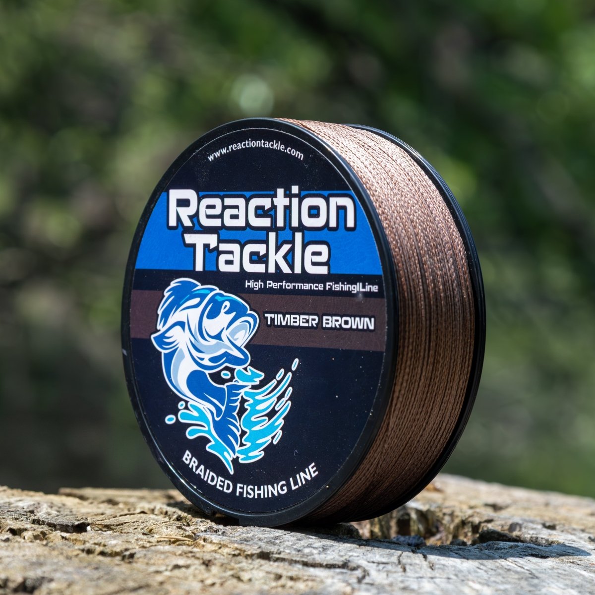 Reaction Tackle Braided Fishing Line - Timber Brown - NEW - The Snag Bin