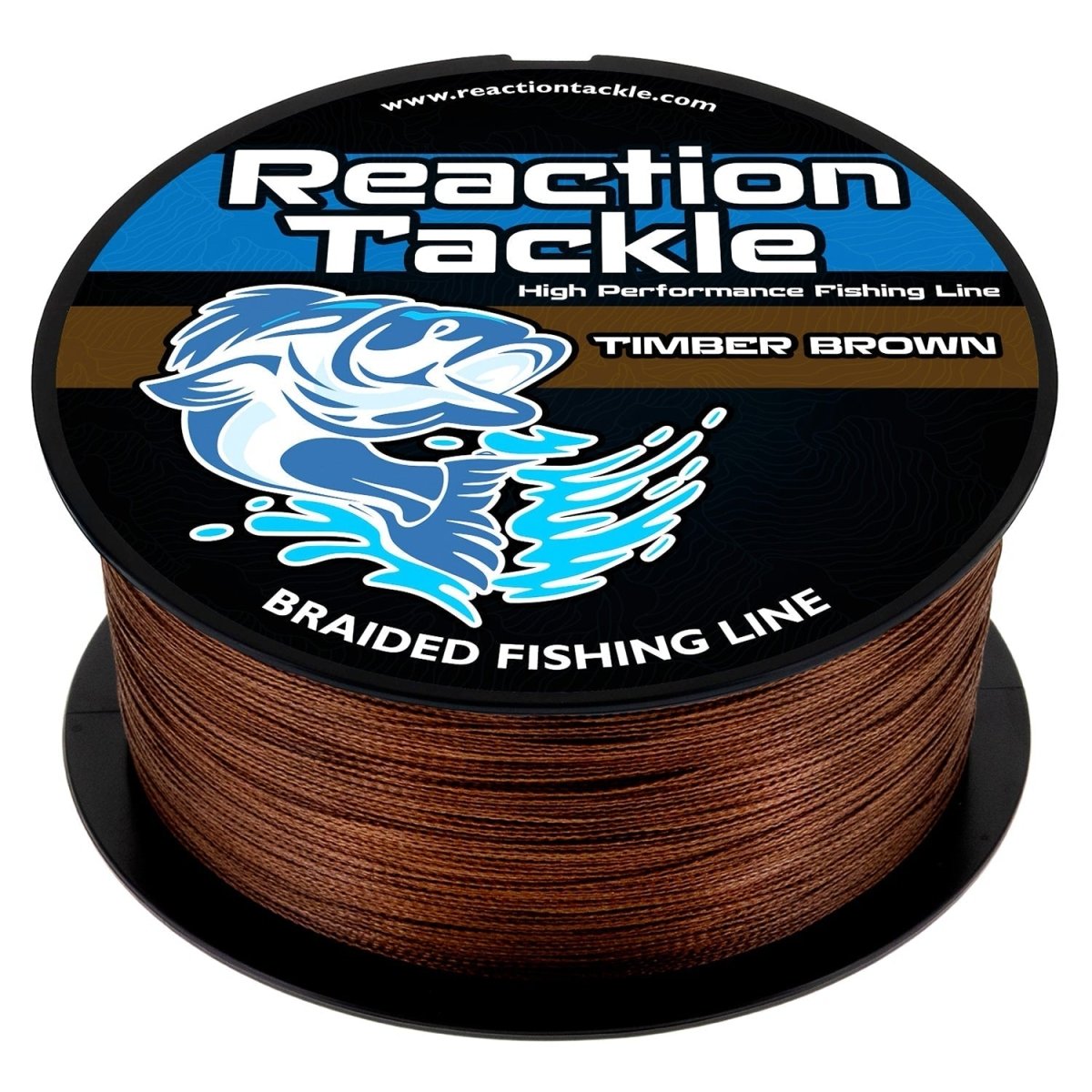 Reaction Tackle Braided Fishing Line - Timber Brown - NEW - The Snag Bin