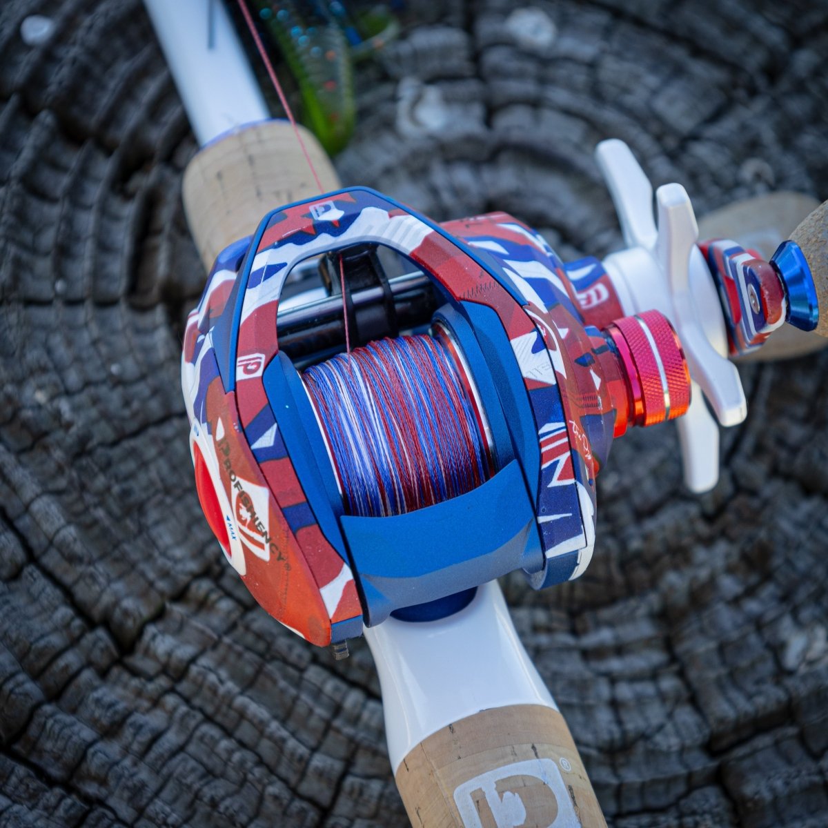 Reaction Tackle Braided Fishing Line - USA Camo - The Snag Bin