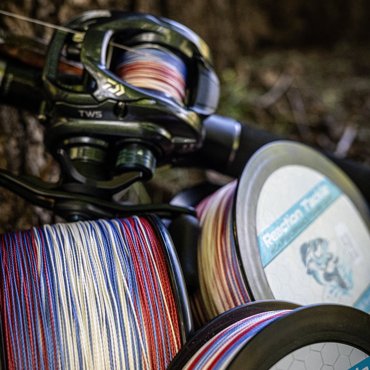 Reaction Tackle Braided Fishing Line - USA Camo - The Snag Bin
