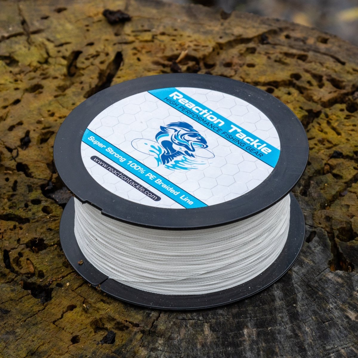 Reaction Tackle Braided Fishing Line - White - The Snag Bin