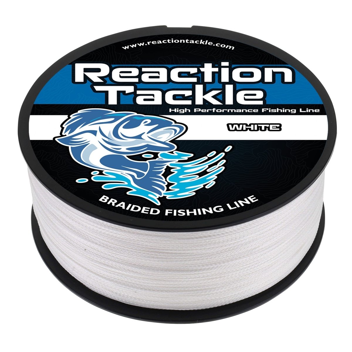 Reaction Tackle Braided Fishing Line - White - The Snag Bin
