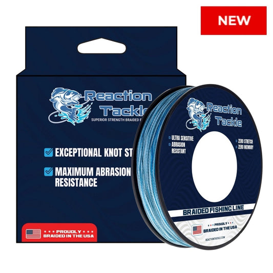 Reaction Tackle BRAIDED IN THE USA Fishing Line - 4X - NEW - The Snag Bin