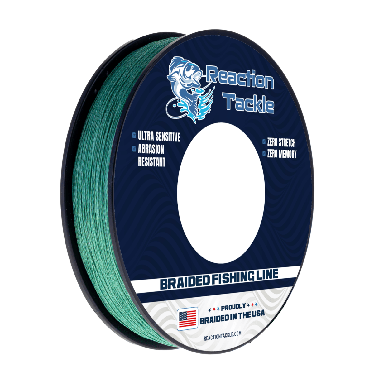 Reaction Tackle BRAIDED IN THE USA Fishing Line - 4X - NEW - The Snag Bin