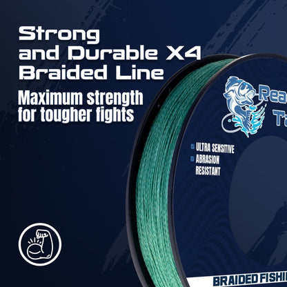 Reaction Tackle BRAIDED IN THE USA Fishing Line - 4X - NEW - The Snag Bin