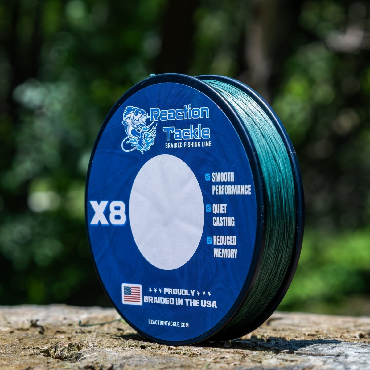 Reaction Tackle BRAIDED IN THE USA Fishing Line - 8X - NEW - The Snag Bin
