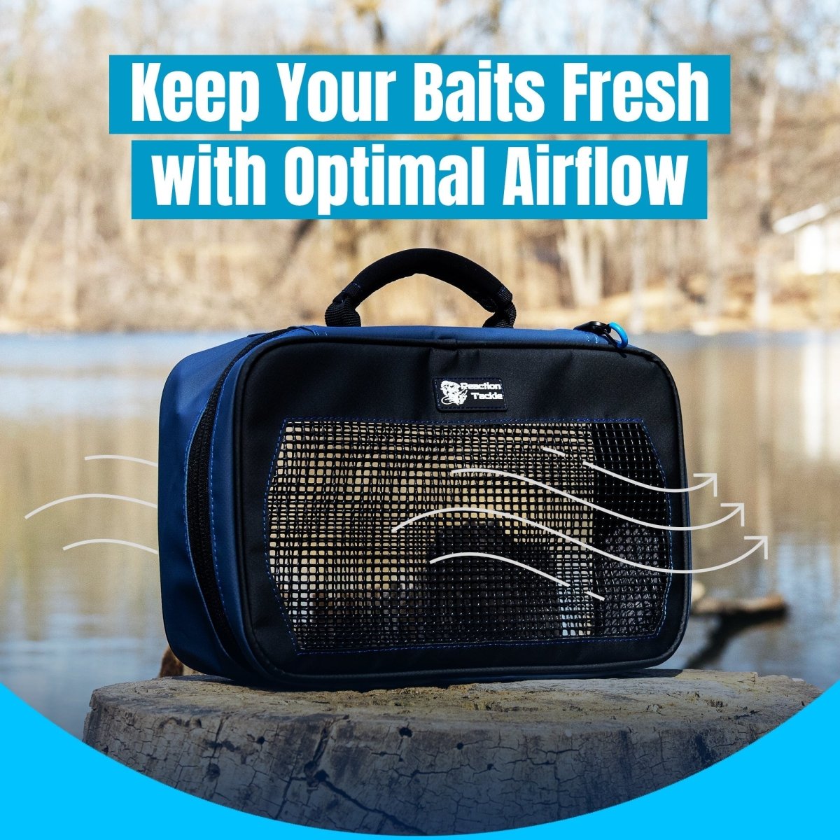 Reaction Tackle Breathable Mesh Bait Binder and Tackle Storage - New - The Snag Bin