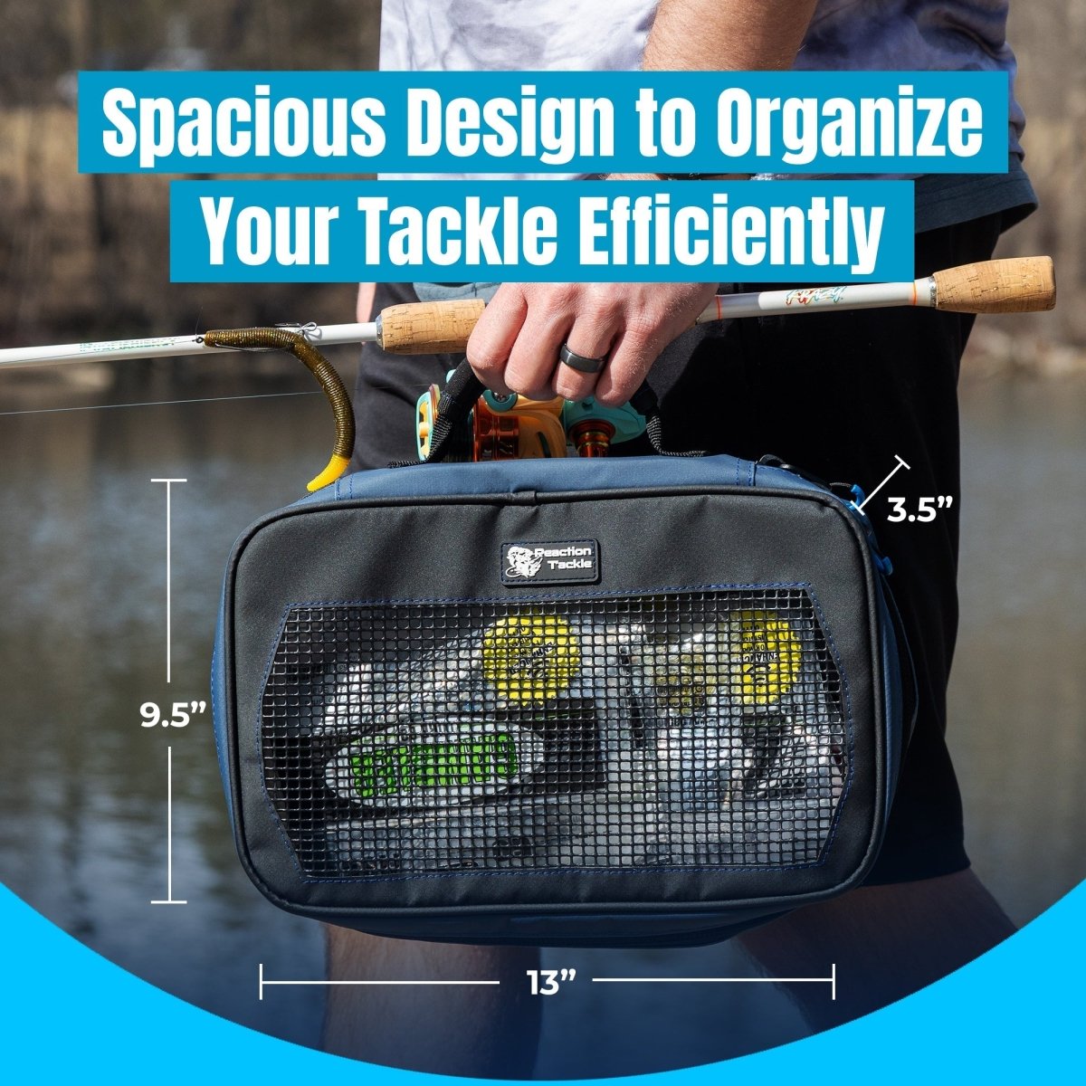 Reaction Tackle Breathable Mesh Bait Binder and Tackle Storage - New - The Snag Bin
