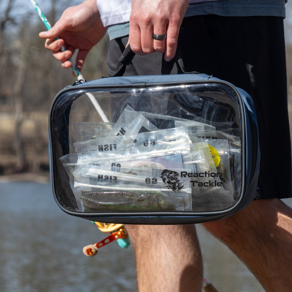 Reaction Tackle Clear Bait Binder and Tackle Storage - New - The Snag Bin