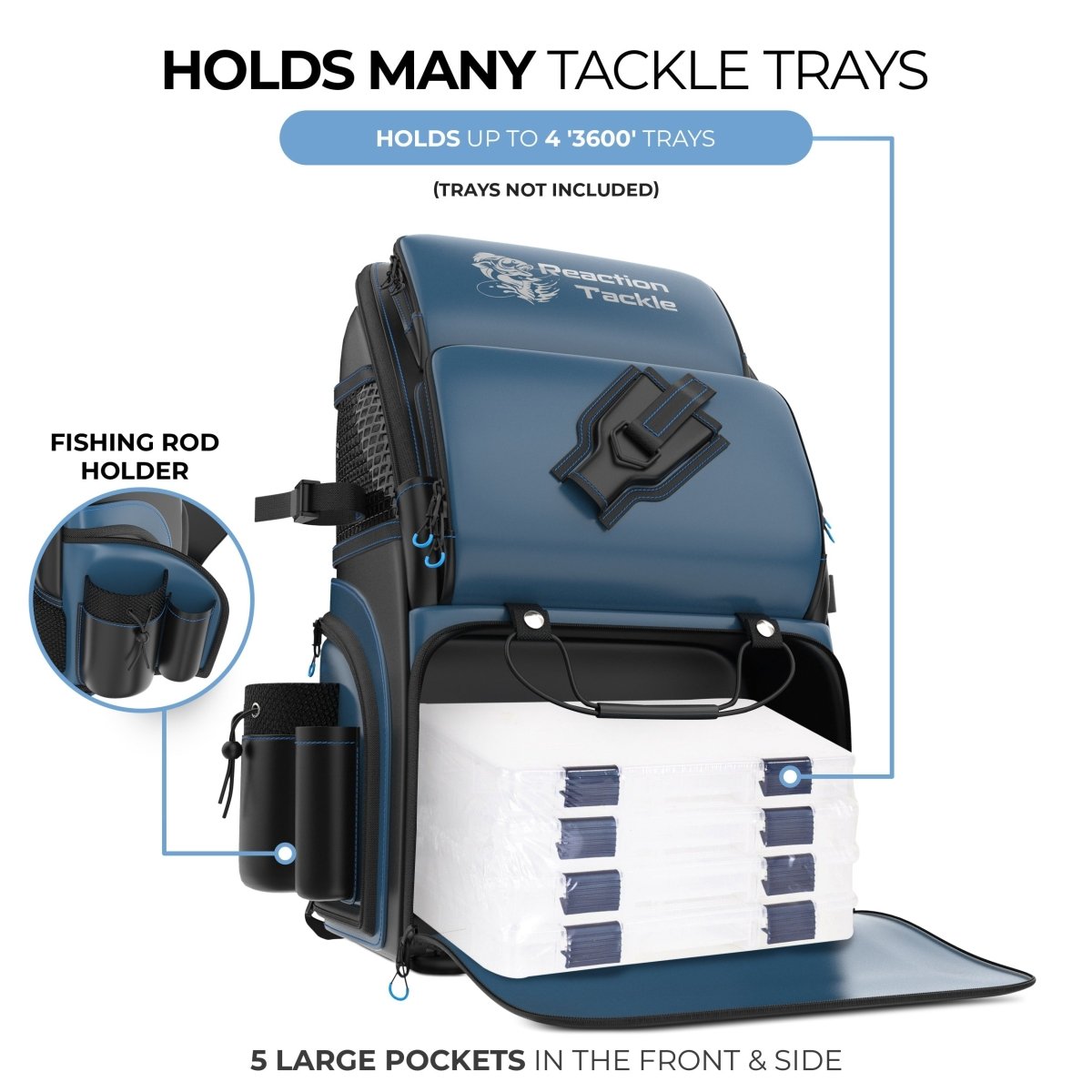 Reaction Tackle Fishing Backpack - The Snag Bin