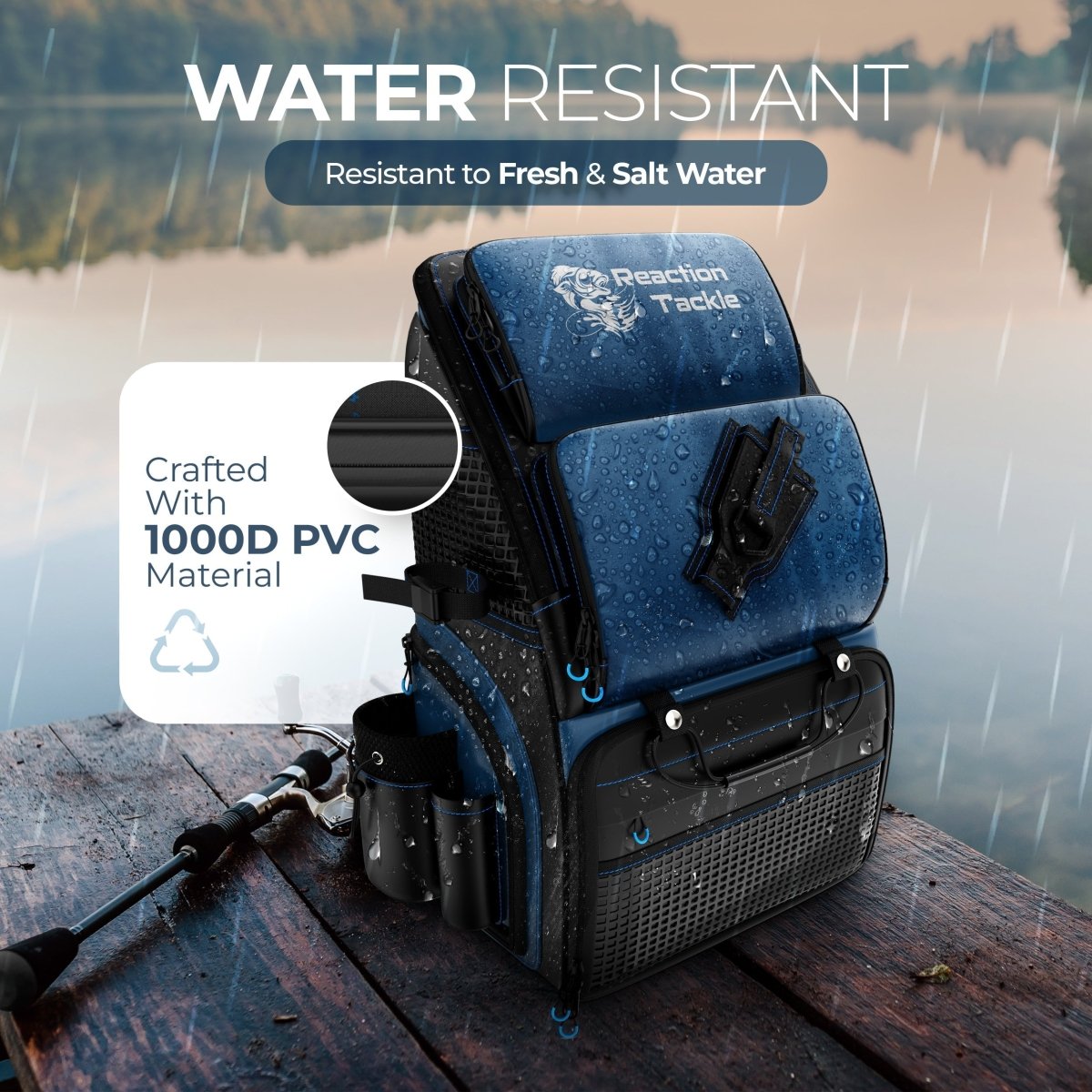 Reaction Tackle Fishing Backpack - The Snag Bin