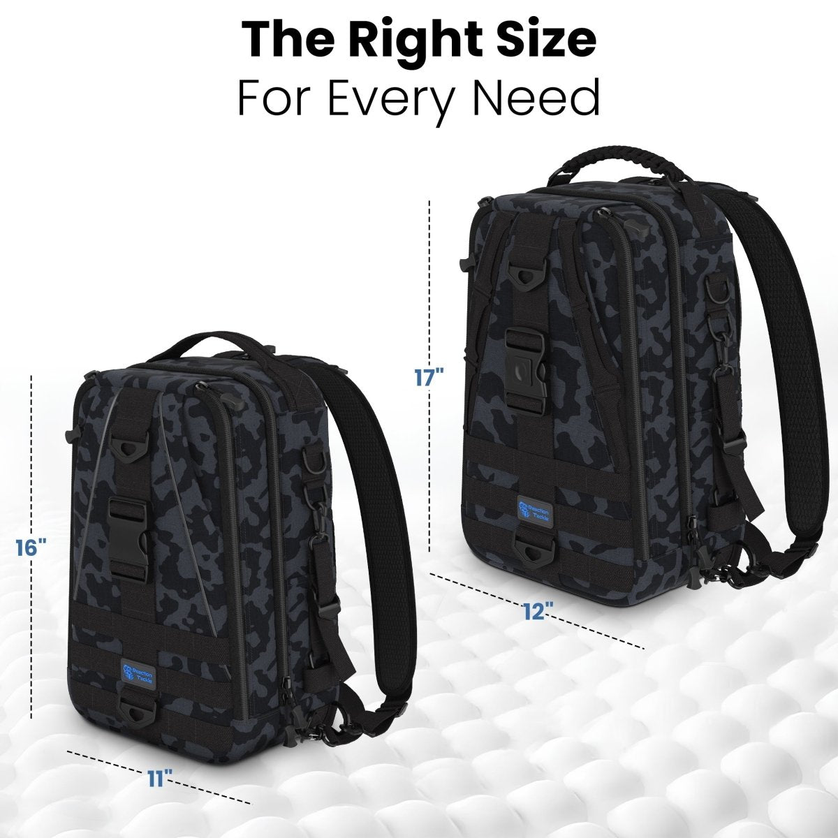 Reaction Tackle Fishing Tackle 2 - in - 1 Sling Bag/Backpack - 3 Sizes - The Snag Bin