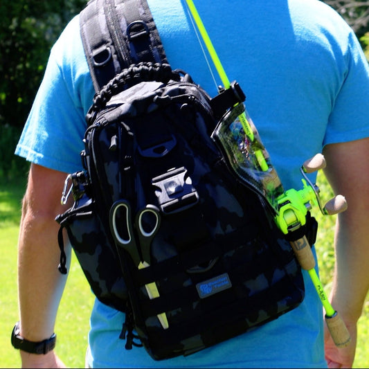 Reaction Tackle Fishing Tackle 2 - in - 1 Sling Bag/Backpack - 3 Sizes - The Snag Bin
