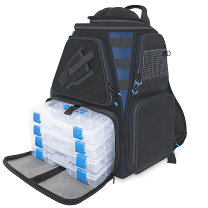 Reaction Tackle Fishing Tackle Backpack - Trays included - The Snag Bin