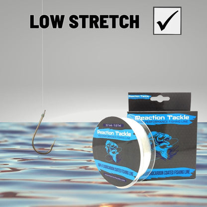 Reaction Tackle Fluorocarbon Coated Fishing Line - The Snag Bin