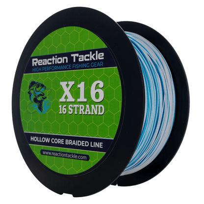 Reaction Tackle Hollow Core - 16 Strand Braided Fishing Line - The Snag Bin