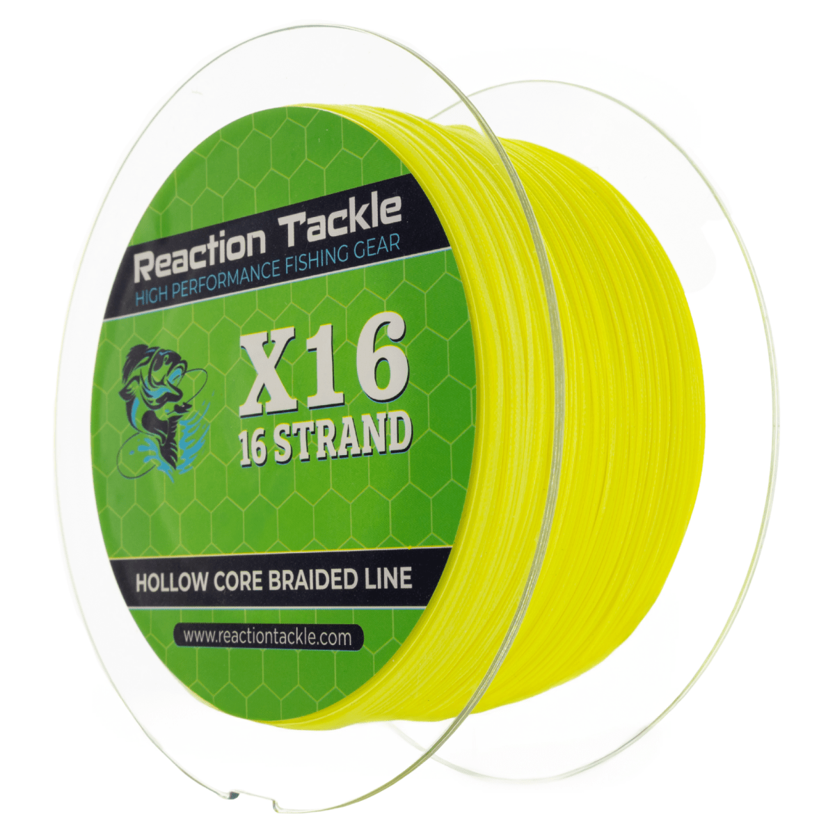 Reaction Tackle Hollow Core - 16 Strand Braided Fishing Line - The Snag Bin