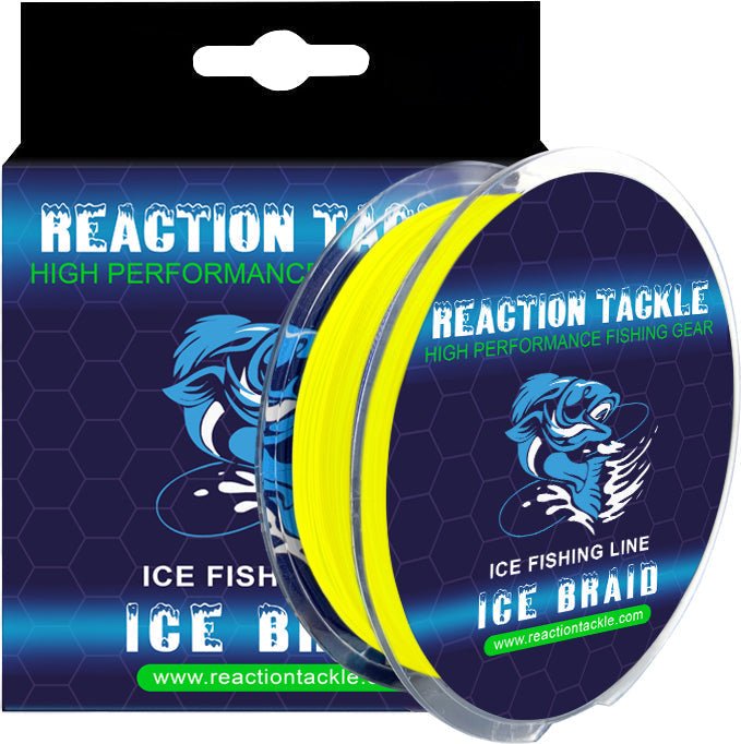 Reaction Tackle Ice Fishing Braided line - 8 Strand - The Snag Bin