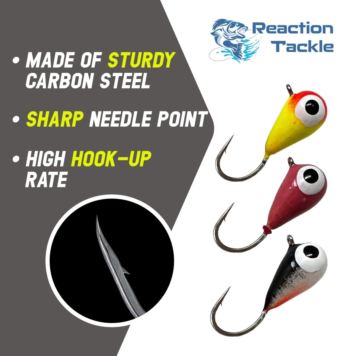 Reaction Tackle Ice Fishing Jigs - The Snag Bin
