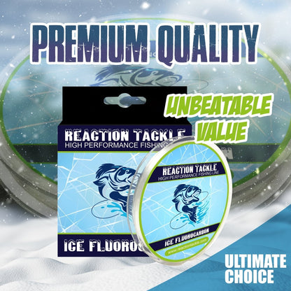 Reaction Tackle Ice Fluorocarbon Fishing Line or Leader - The Snag Bin