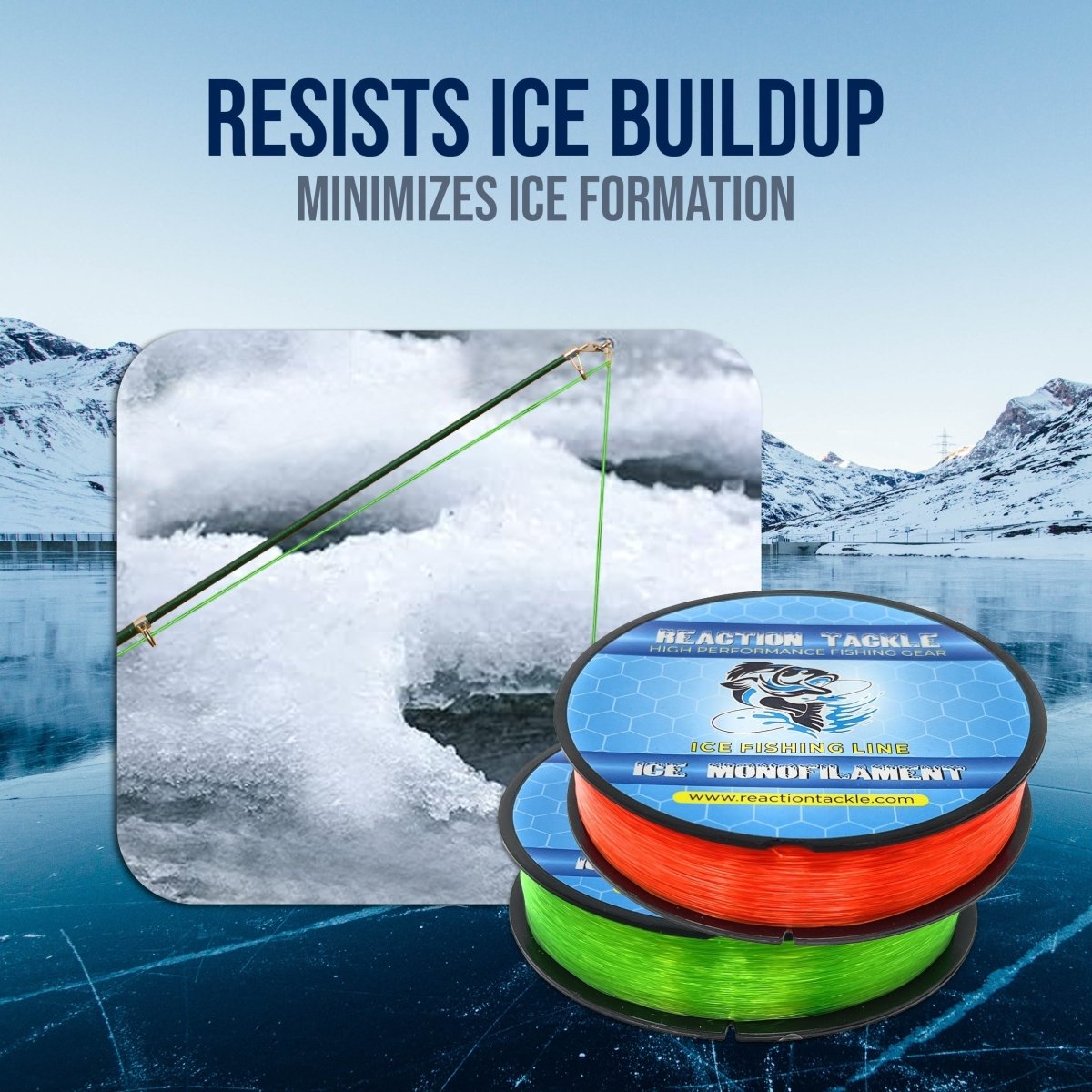 Reaction Tackle ICE Monofilament Fishing Line - The Snag Bin