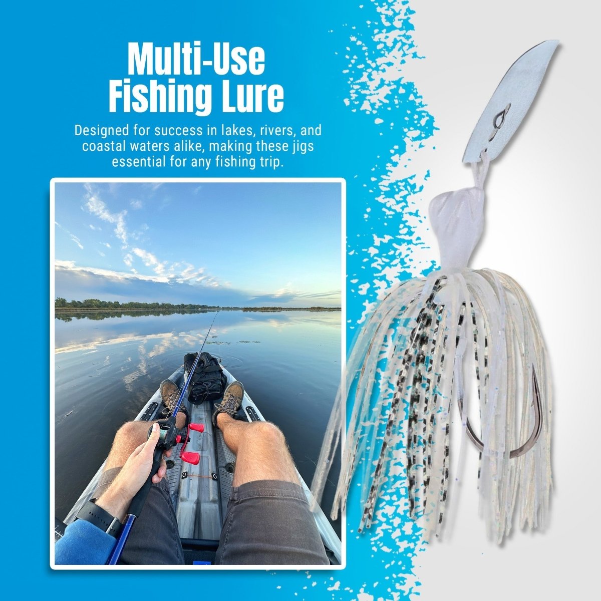 Reaction Tackle Lead Breaker Jigs - 3 - Pack; Durable Fishing Jigs for Freshwater & Saltwater - New - The Snag Bin