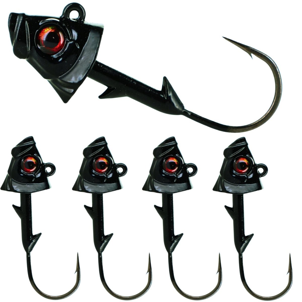 Reaction Tackle Lead Fish Head Jigs - 5 - PACK - New - The Snag Bin