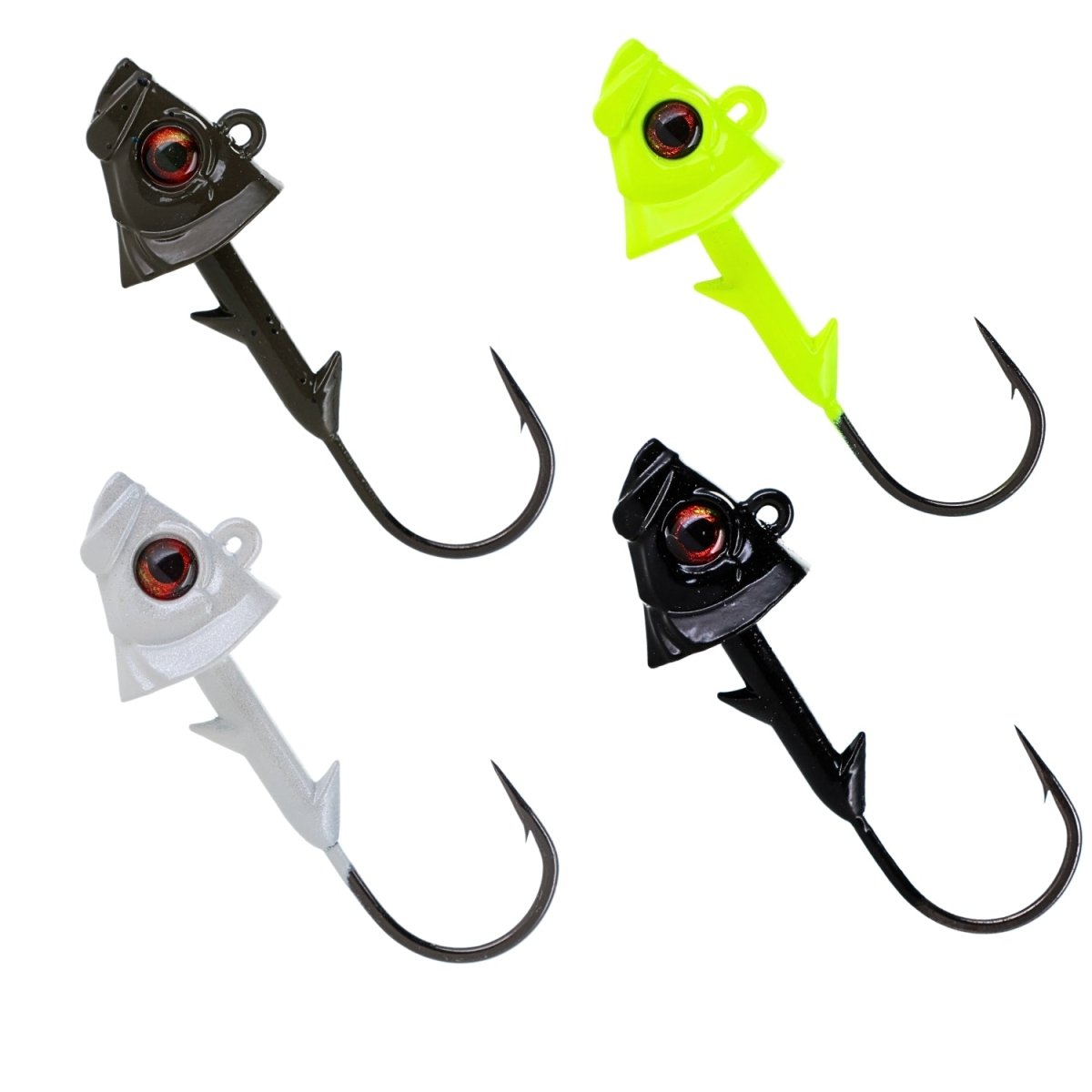 Reaction Tackle Lead Fish Head Jigs - 5 - PACK - New - The Snag Bin