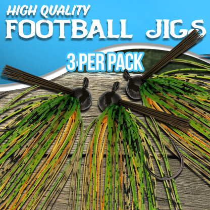 Reaction Tackle Lead Football Jigs 3 - Pack - New - The Snag Bin