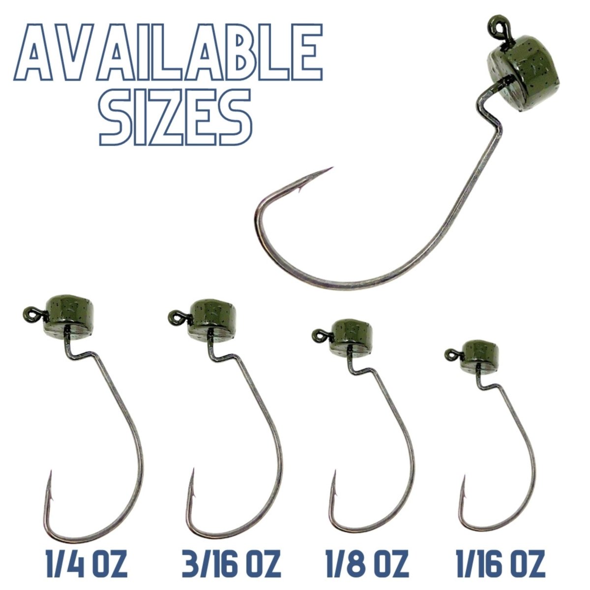 Reaction Tackle Lead Ned Rig - Shroom Jigs (25 - Pack) - The Snag Bin