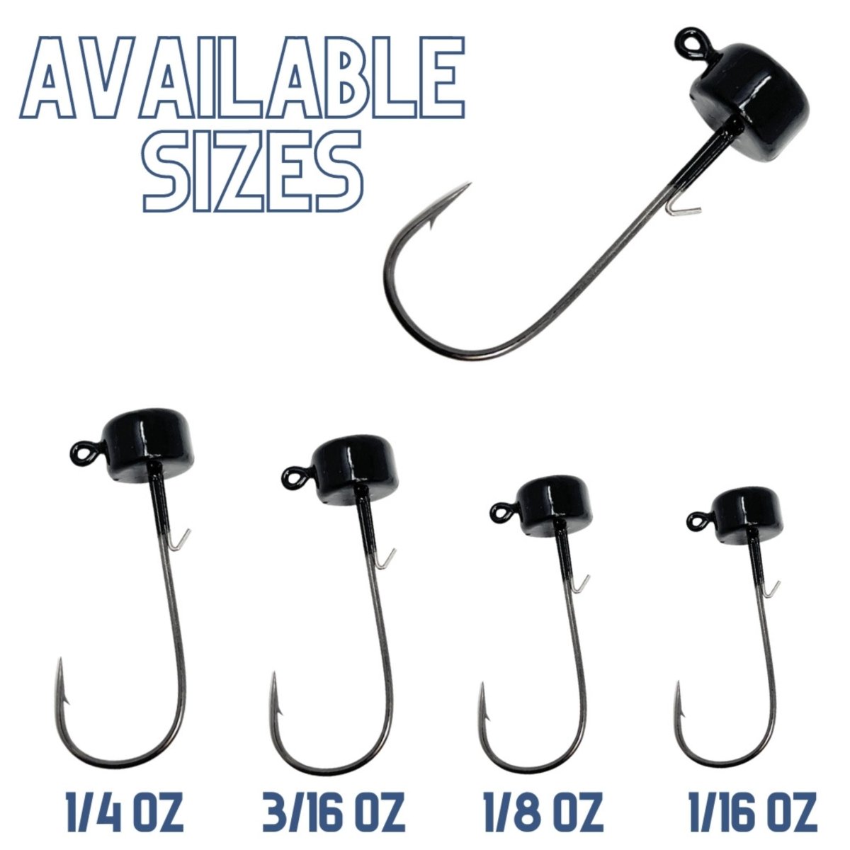 Reaction Tackle Lead Ned Rig - Shroom Jigs (25 - Pack) - The Snag Bin