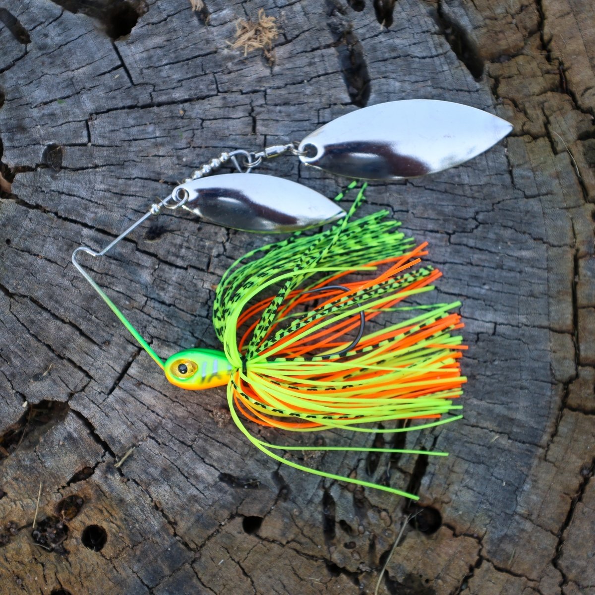 Reaction Tackle Lead Spinnerbait Jigs – 3 - Pack, Double Willow Blade - New - The Snag Bin