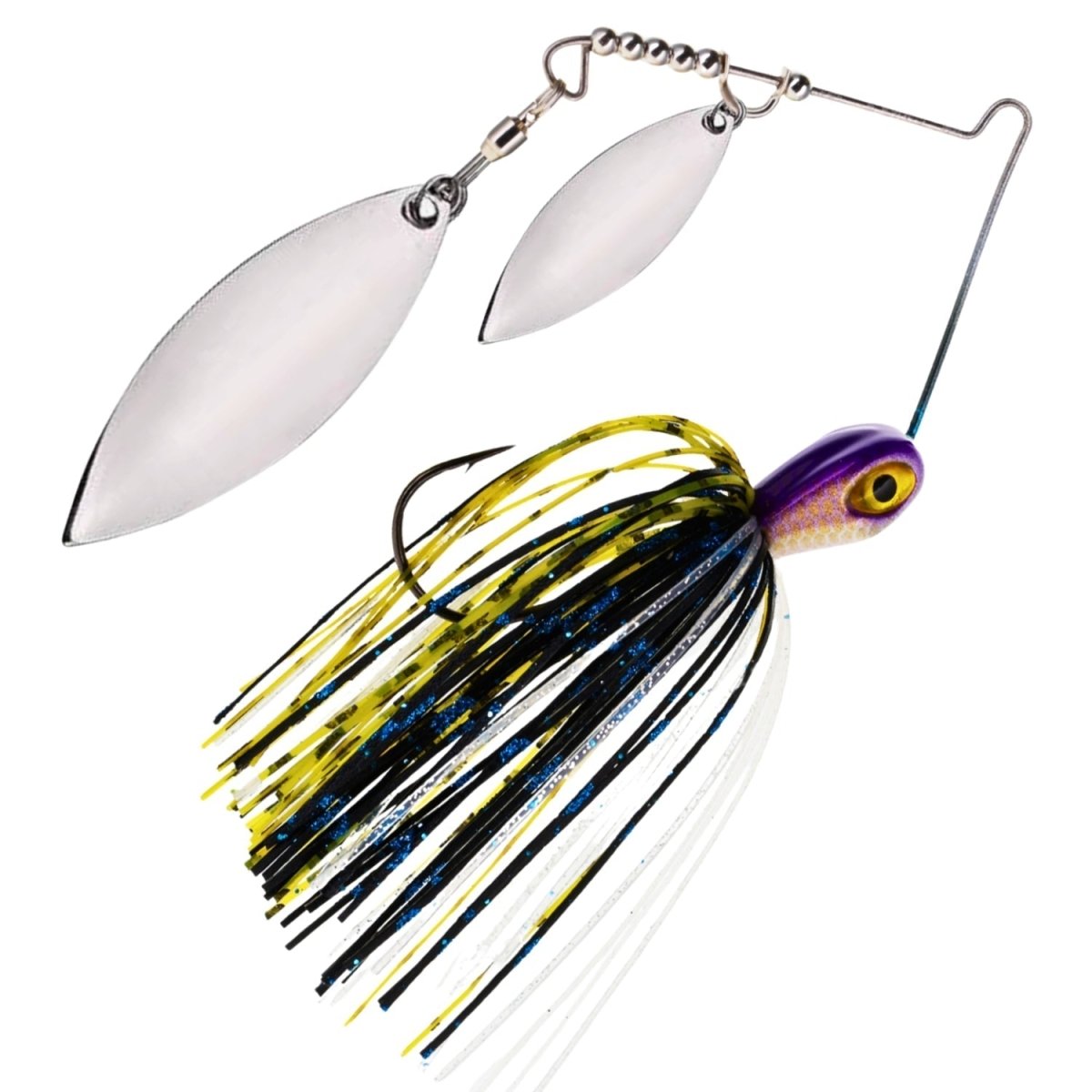 Reaction Tackle Lead Spinnerbait Jigs – 3 - Pack, Double Willow Blade - New - The Snag Bin